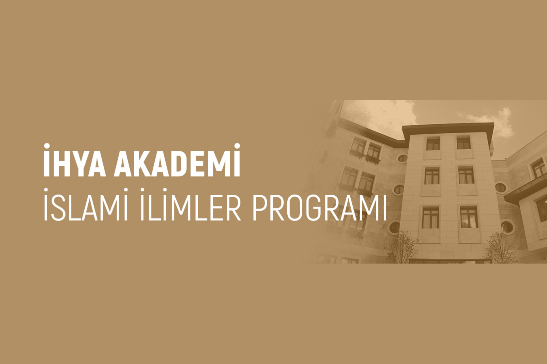İhya Akademi İslami İlimler Programı